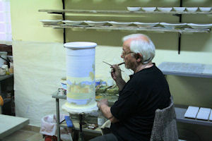 Ceramic Painter in Castelli